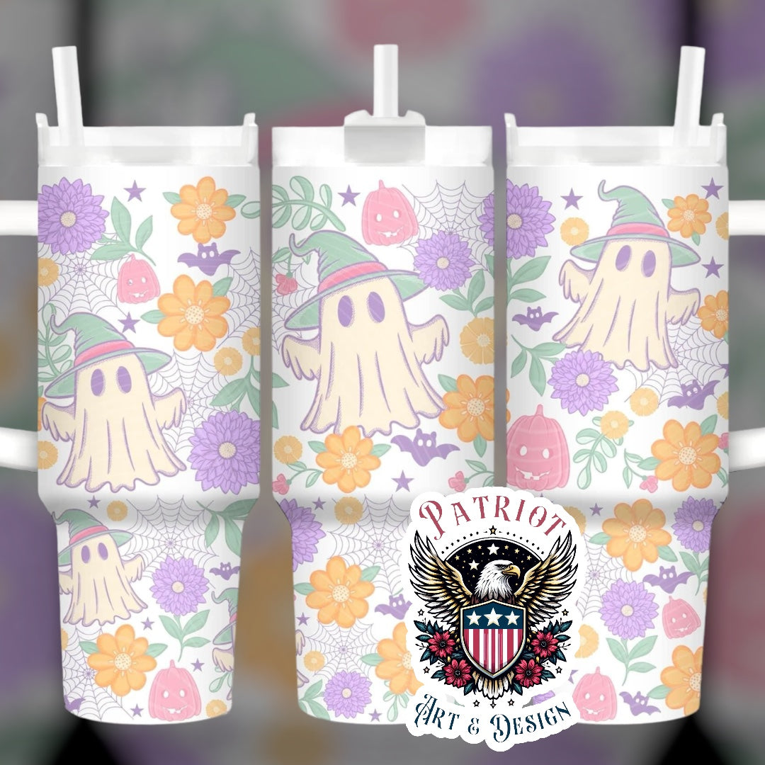 Pastel Floral Tumbler